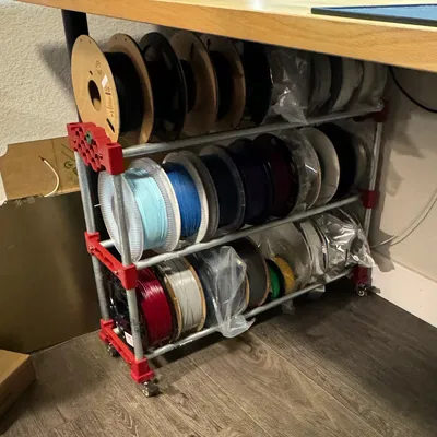 Giá Đỡ Cuộn Dây Tóc Ống Luồn Dây Điện Dạng Con Lăn