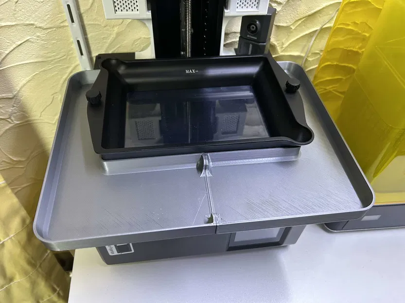 Máng Hứng Nhựa Từ Tính 2 Mảnh Cho Elegoo Mars 5 Ultra - Image 1