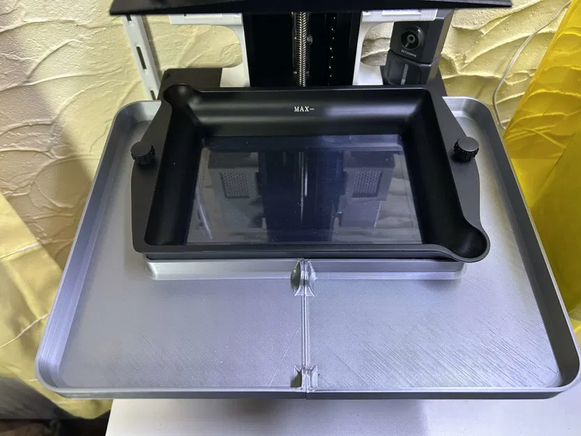 Máng Hứng Nhựa Từ Tính 2 Mảnh Cho Elegoo Mars 5 Ultra - Image 2