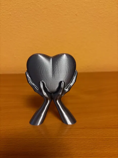 Mô hình 3D Tay cầm trái tim tình yêu trang trí Valentine - Image 1