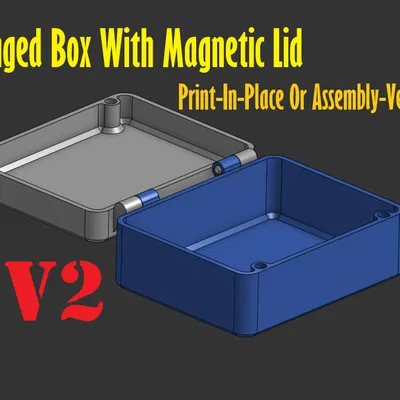 Hộp/Container Có Nắp Nam Châm (In Liền hoặc Lắp Ráp)