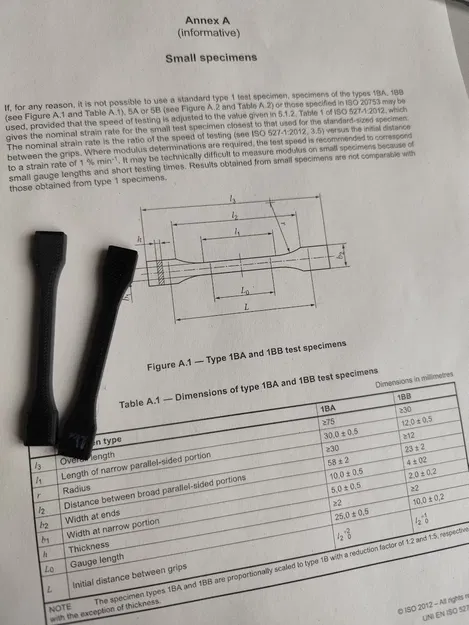 Mẫu thử nghiệm ISO527 - Image 1