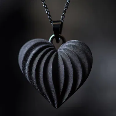 Mặt Dây Chuyền Trái Tim Nhật Thực