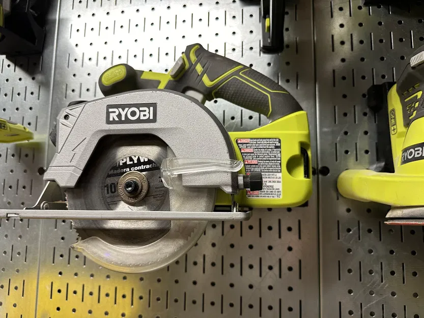 Giá Treo Dụng Cụ Ryobi Trên Pegboard - Cưa Tròn, Máy Rung, Máy Mài - Image 2