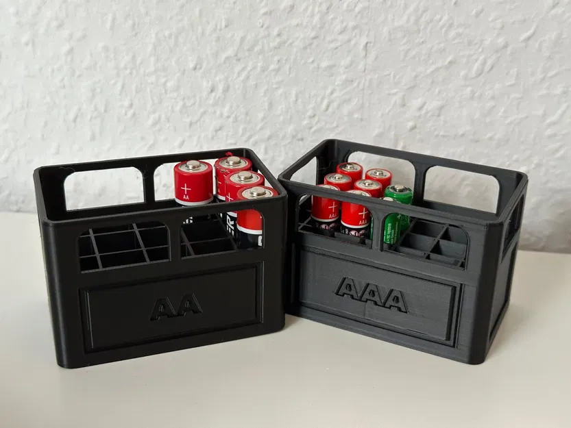 Hộp Đựng Pin AAA và AA Kiểu Thùng Thùng Nhỏ Xếp Chồng - Image 1