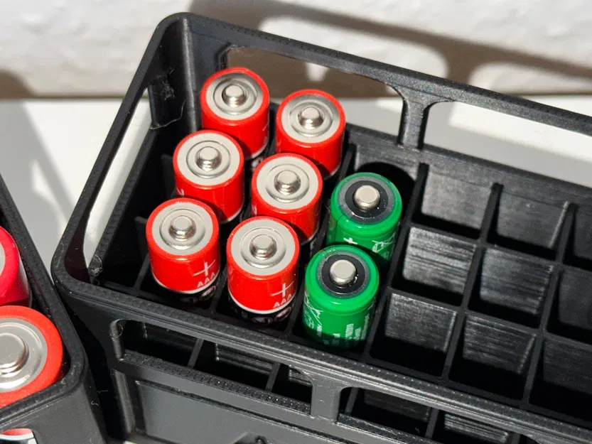 Hộp Đựng Pin AAA và AA Kiểu Thùng Thùng Nhỏ Xếp Chồng - Image 3