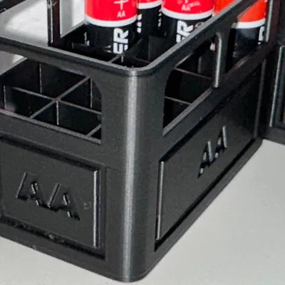 Hộp Đựng Pin AAA và AA Kiểu Thùng Thùng Nhỏ Xếp Chồng