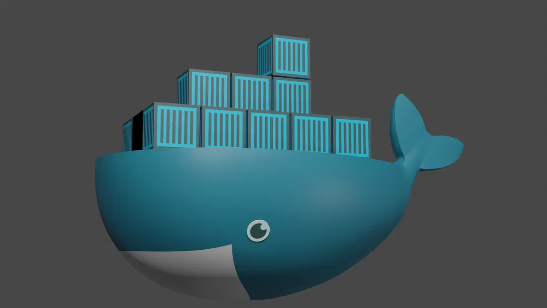 Mô hình 3D Cá Voi Docker - Image 1