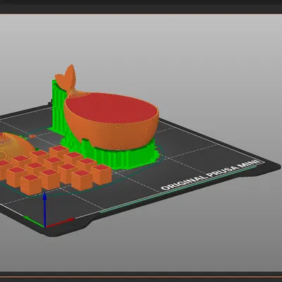 Mô hình 3D Cá Voi Docker