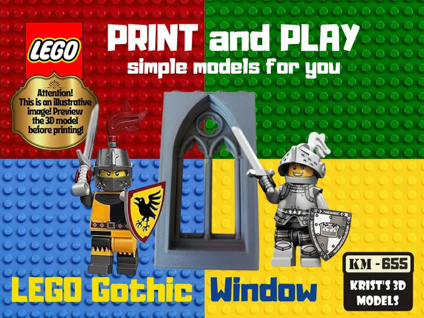 Cửa Sổ Phong Cách Gothic LEGO - Image 1