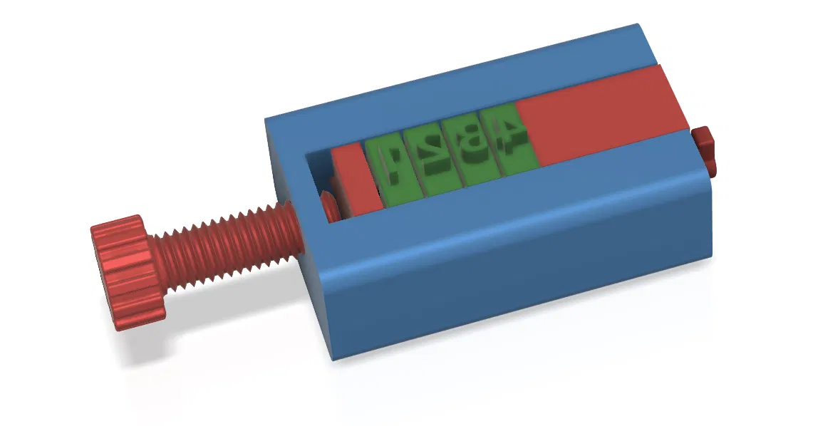 Bộ khuôn dập chữ và số kèm gá cho đất sét - Image 3