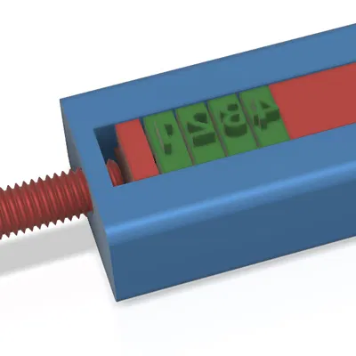 Bộ khuôn dập chữ và số kèm gá cho đất sét