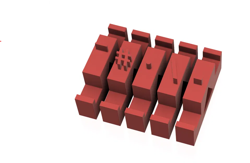 Bộ khuôn dập chữ và số kèm gá cho đất sét - Image 7