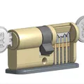 Mô hình Ổ khóa Trụ Tỷ lệ 2.4:1 - Thumbnail 2