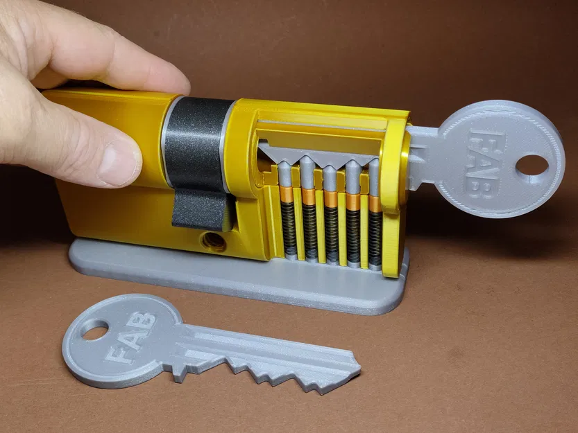 Mô hình Ổ khóa Trụ Tỷ lệ 2.4:1 - Image 4