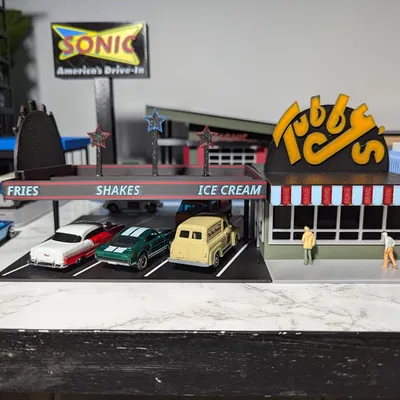Mô Hình Tubby's Drive-In - Tỷ Lệ 1:64