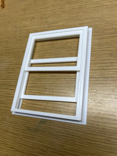 Cửa sổ nhà búp bê 2 cánh, 3' x 4', Tỉ lệ 1:12, Cánh có thể di chuyển - Image 4