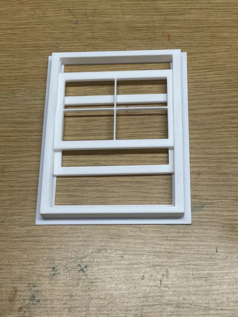 Cửa sổ nhà búp bê 2 cánh, 3' x 4', Tỉ lệ 1:12, Cánh có thể di chuyển - Image 6