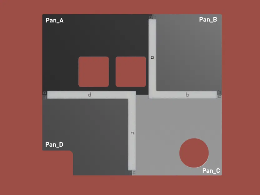 Bảng điều khiển phía sau phẳng có thể in cho Ender 3 NG v1.2 (Phiên bản 1.1) - Image 2