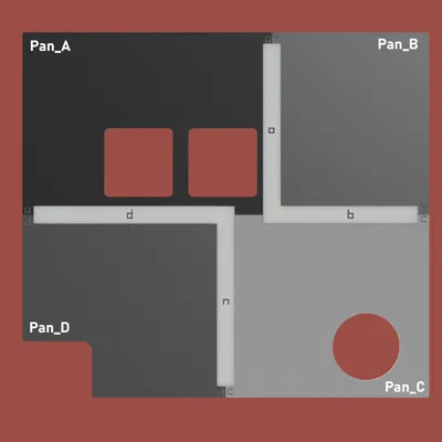 Bảng điều khiển phía sau phẳng có thể in cho Ender 3 NG v1.2 (Phiên bản 1.1)