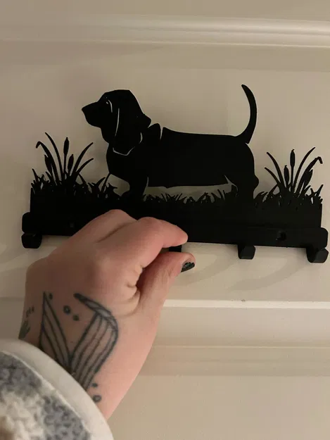 Kệ Giữ Chìa Khóa Hình Chó Basset - Image 1