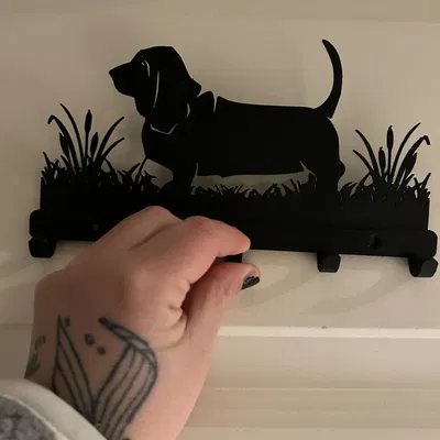 Kệ Giữ Chìa Khóa Hình Chó Basset