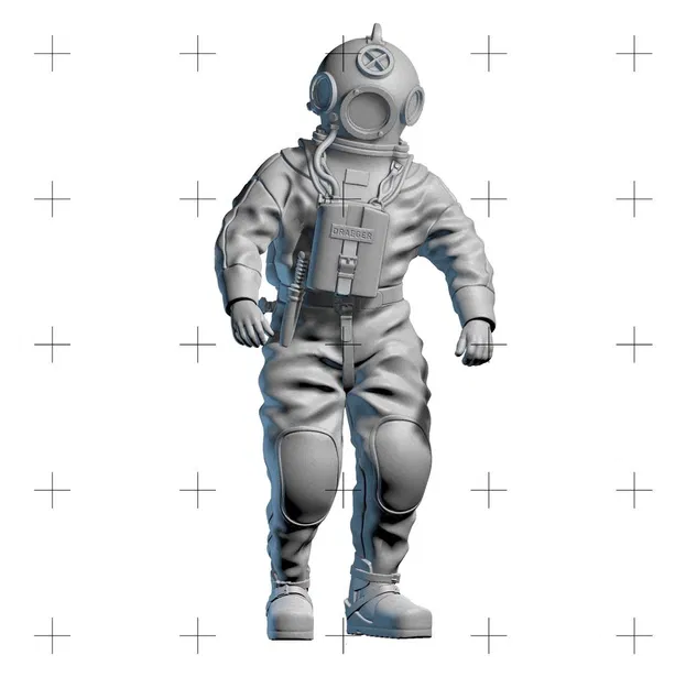 Tượng Thợ Lặn 3D - Image 1