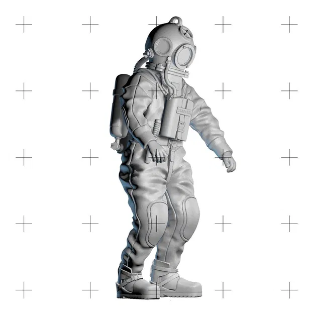 Tượng Thợ Lặn 3D - Image 5