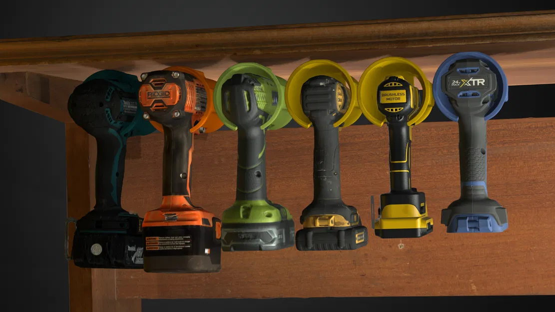 Giá Đỡ/Treo Máy Khoan/Vặn Vít Pin Đa Năng (Milwaukee, Makita, DeWalt, Bosch, Ryobi, Ridge, Festool) - Image 1