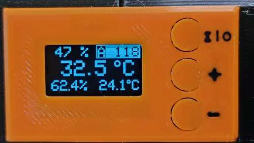 Code Máy Sưởi Có Tự Tắt, Tự Tạo Độ Ẩm, Cảm Biến Phụ, Điều Khiển Quạt, Led, Màn Hình Màu. Giá Đỡ X Có Chỗ Cho Mosfet Phụ - Image 5
