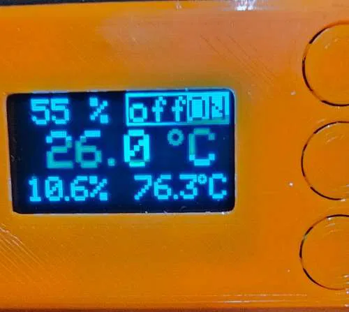 Code Máy Sưởi Có Tự Tắt, Tự Tạo Độ Ẩm, Cảm Biến Phụ, Điều Khiển Quạt, Led, Màn Hình Màu. Giá Đỡ X Có Chỗ Cho Mosfet Phụ - Image 9