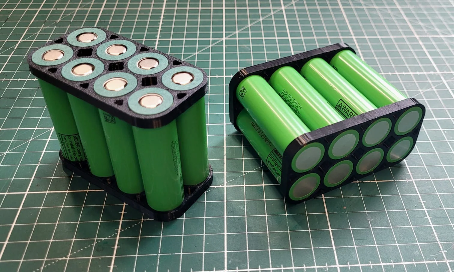 Bộ Giữ Cell 18650 Cho Pin DIY – Nhẹ, Bền và Dễ In 1