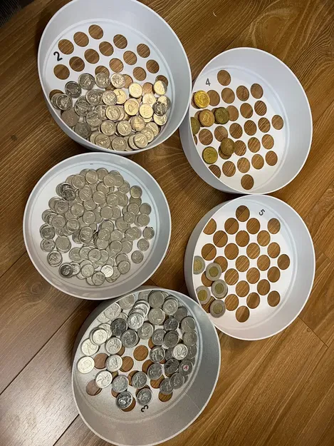 Máy Sắp Xếp Tiền Xu Xếp Chồng (Canada, Mỹ, Euro, Nhật, Anh, Kèm File Fusion 360) - Image 2