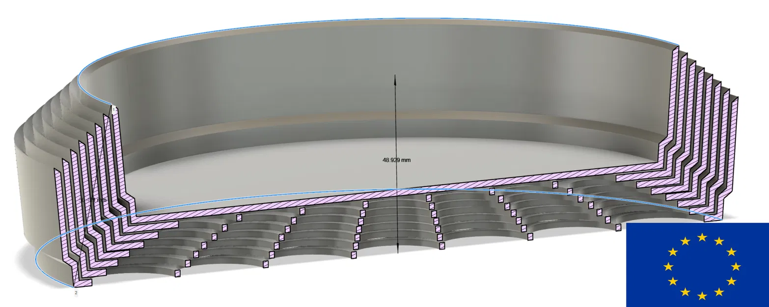 Máy Sắp Xếp Tiền Xu Xếp Chồng (Canada, Mỹ, Euro, Nhật, Anh, Kèm File Fusion 360) - Image 11