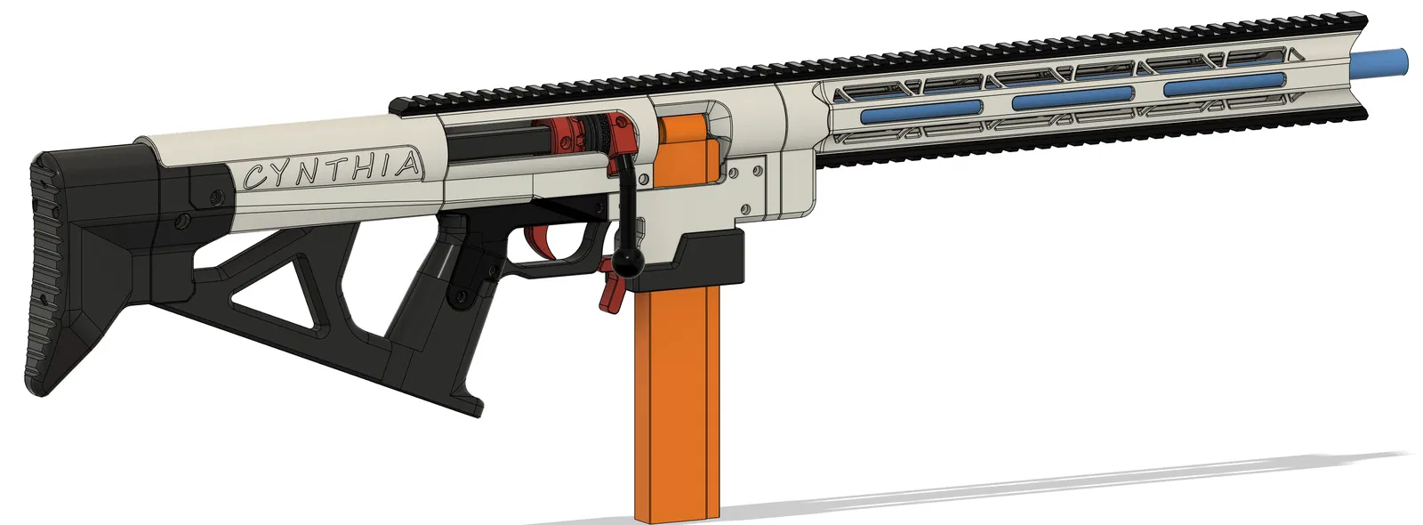 Custom longboi Cynthia Remix - Các bộ phận mod cho súng Nerf Cynthia - Image 1