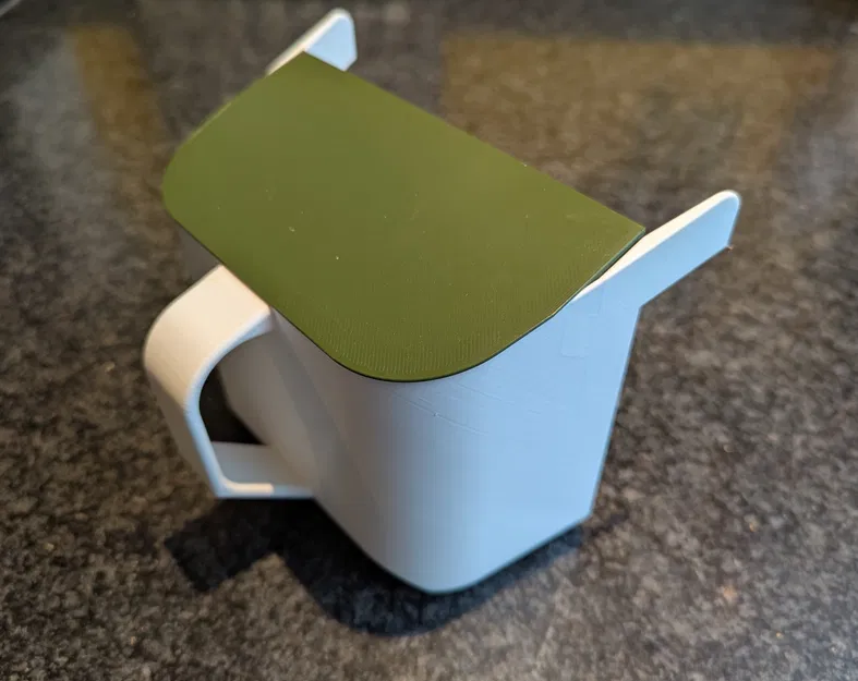 Thùng rác vệ sinh mặt bàn có nắp/cạp bàn - Image 1