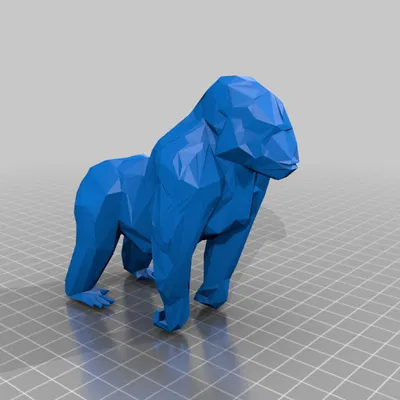 MÔ HÌNH GORILLA LOW POLY