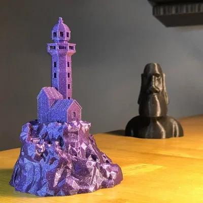 Mô Hình Hải Đăng Low Poly