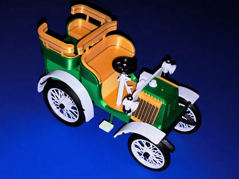 Kit card Renault C - Mô hình xe cổ 1902 - Image 2