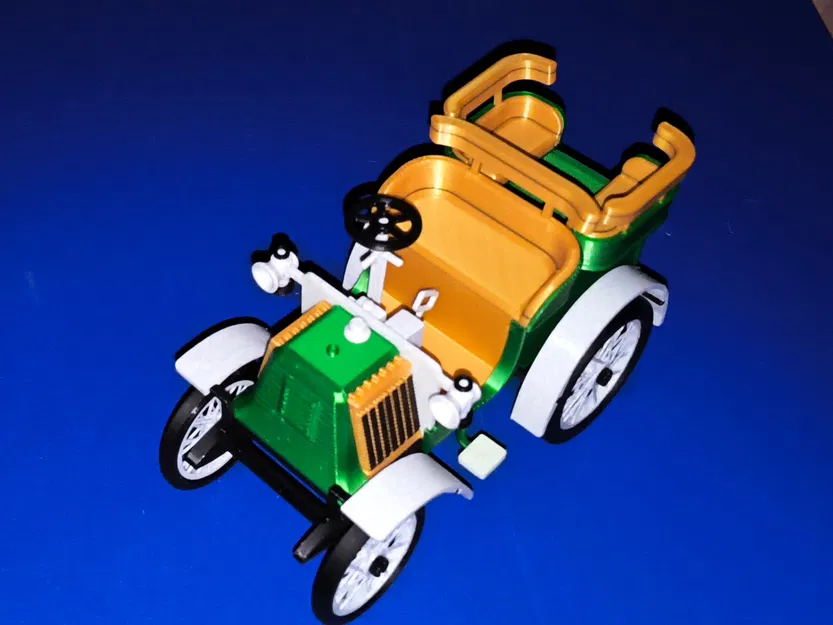 Kit card Renault C - Mô hình xe cổ 1902 - Image 6