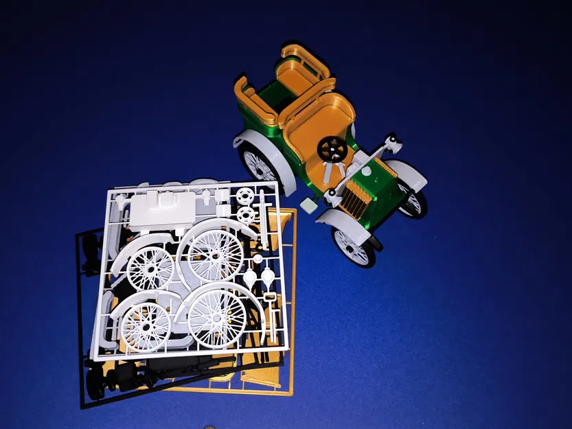 Kit card Renault C - Mô hình xe cổ 1902 - Image 13