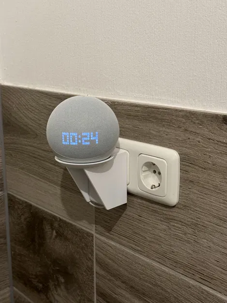 Đế Gắn Echo Dot Gen 5 (Phích Cắm EU - Vặn Ốc & Không Keo) - Image 1