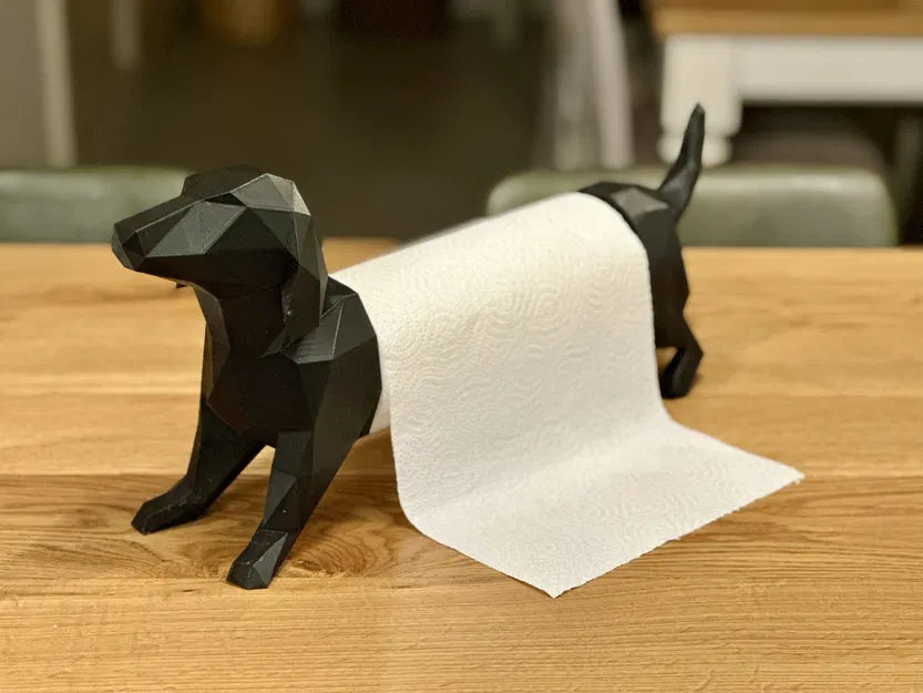 Kệ Giấy Cuộn Trang Trí Hình Chó Dachshund Cho Nhà Bếp - Image 1