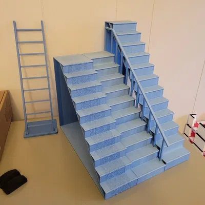 Cầu Thang Nhà Búp Bê Tỷ Lệ 1:12