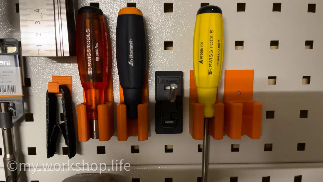 Kệ Giữ Tua Vít PB Swiss Tools Garant Cho Bảng Pegboard Skadis & Hoffmann Hexagon - Image 6
