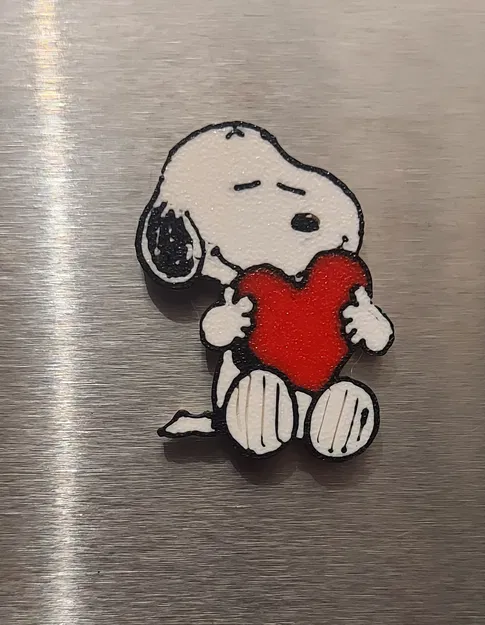 Móc khóa trái tim Snoopy Valentine's - Image 1