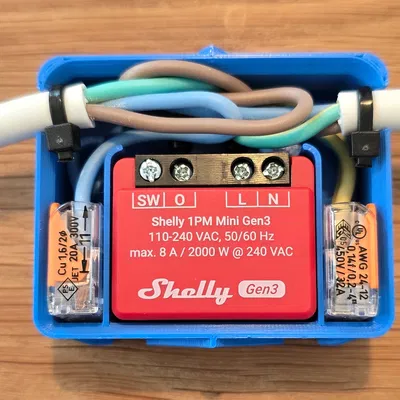 Vỏ Hộp Dây Nối Dài Shelly Mini Smart (Không Cần Ốc Vít)