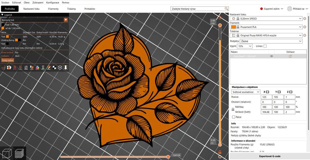 Khuôn In 3D Trái Tim Hoa Hồng Rose Hearts - Image 16