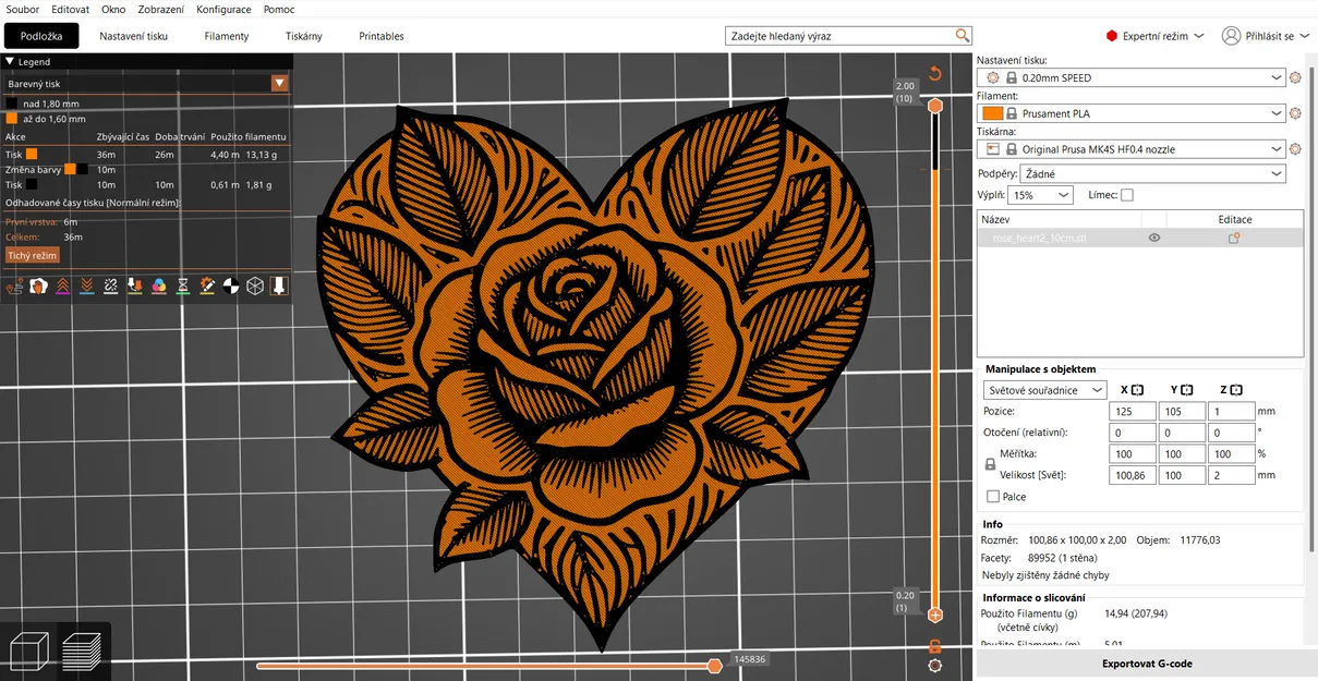Khuôn In 3D Trái Tim Hoa Hồng Rose Hearts - Image 17