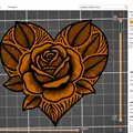 Khuôn In 3D Trái Tim Hoa Hồng Rose Hearts - Thumbnail 17